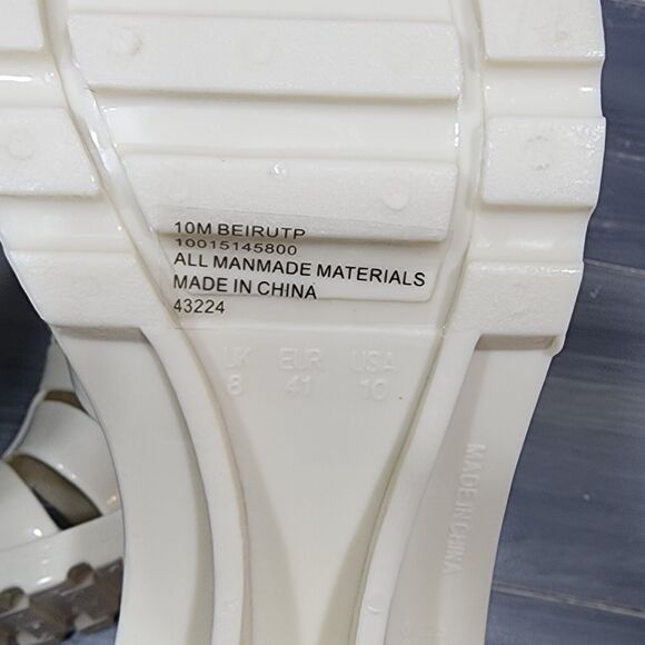 Wild Pair Beirut Fisherman Sandals Jelly Sandals Ivory 10 M Heeled Sandals - Picture 10 of 12